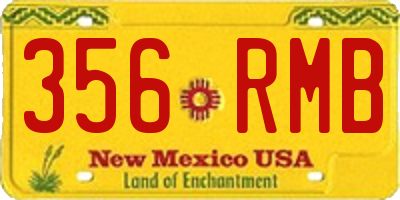 NM license plate 356RMB