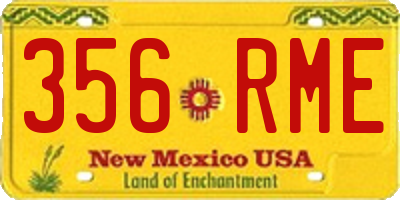 NM license plate 356RME