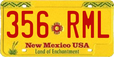 NM license plate 356RML