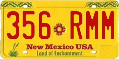 NM license plate 356RMM