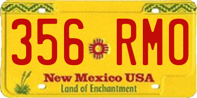 NM license plate 356RMO