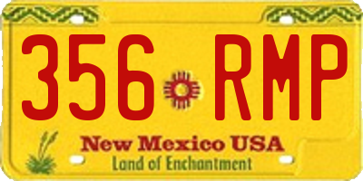 NM license plate 356RMP