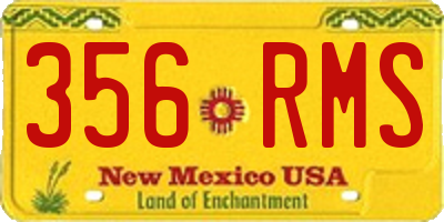 NM license plate 356RMS