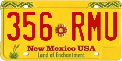 NM license plate 356RMU