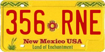 NM license plate 356RNE