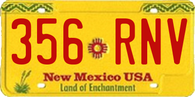 NM license plate 356RNV