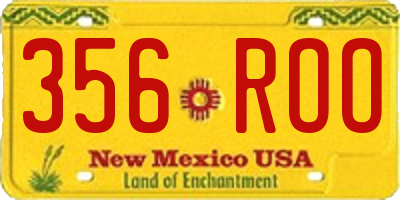 NM license plate 356ROO