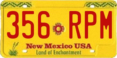 NM license plate 356RPM