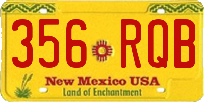 NM license plate 356RQB