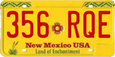 NM license plate 356RQE