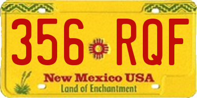 NM license plate 356RQF