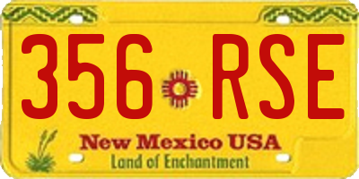 NM license plate 356RSE