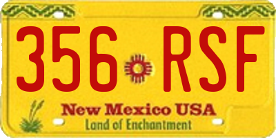 NM license plate 356RSF
