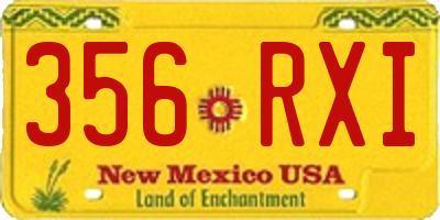NM license plate 356RXI