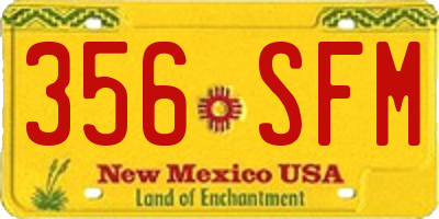 NM license plate 356SFM