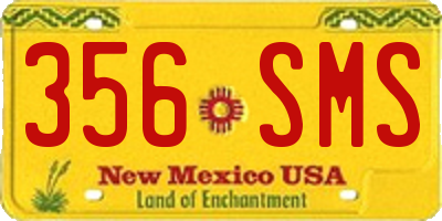 NM license plate 356SMS