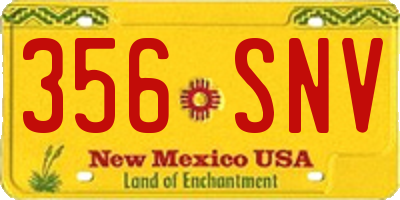 NM license plate 356SNV