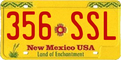 NM license plate 356SSL