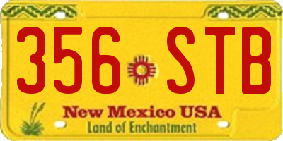 NM license plate 356STB