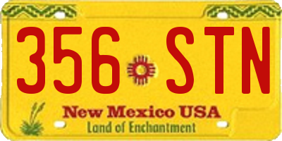 NM license plate 356STN