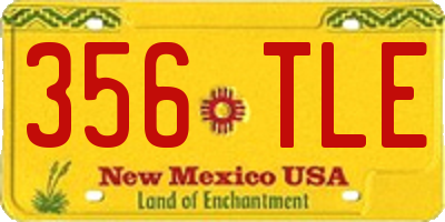 NM license plate 356TLE