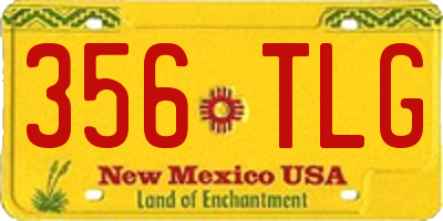 NM license plate 356TLG
