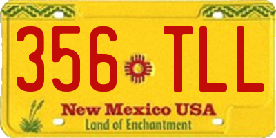 NM license plate 356TLL