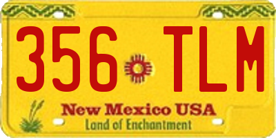 NM license plate 356TLM