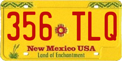 NM license plate 356TLQ