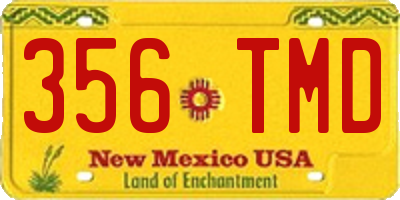 NM license plate 356TMD