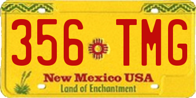 NM license plate 356TMG