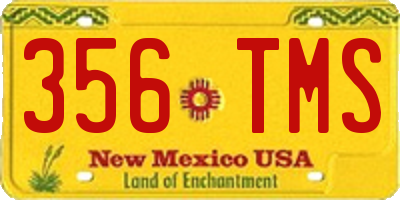 NM license plate 356TMS