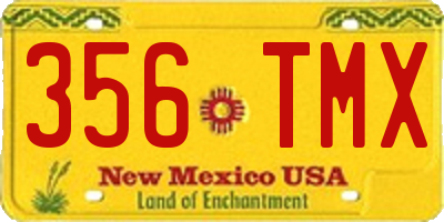 NM license plate 356TMX