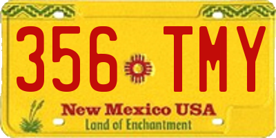 NM license plate 356TMY