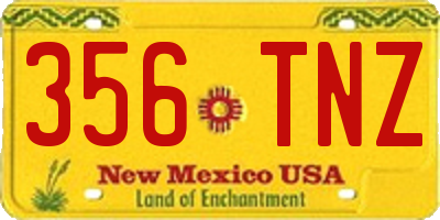 NM license plate 356TNZ