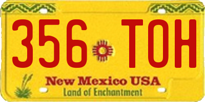 NM license plate 356TOH