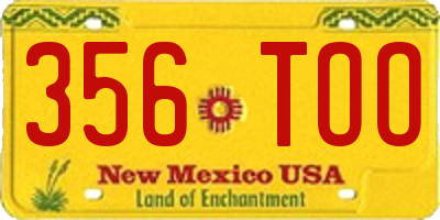 NM license plate 356TOO