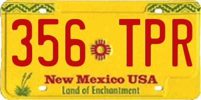 NM license plate 356TPR