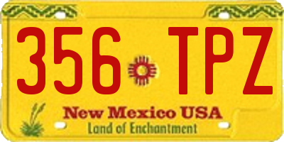 NM license plate 356TPZ