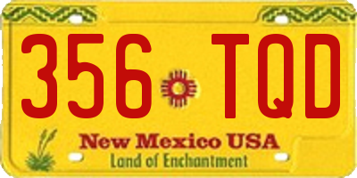 NM license plate 356TQD