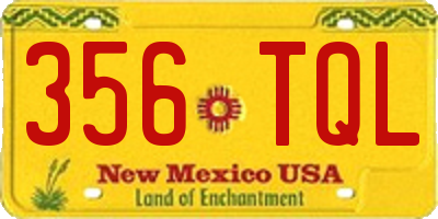 NM license plate 356TQL