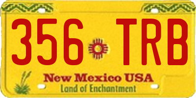 NM license plate 356TRB