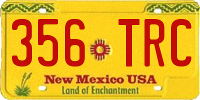 NM license plate 356TRC