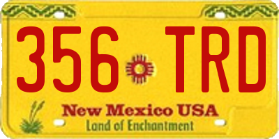 NM license plate 356TRD