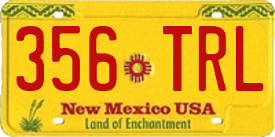 NM license plate 356TRL
