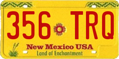 NM license plate 356TRQ