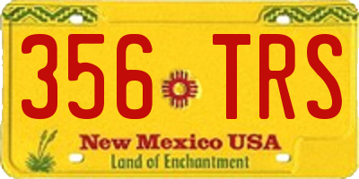 NM license plate 356TRS