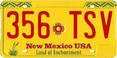 NM license plate 356TSV