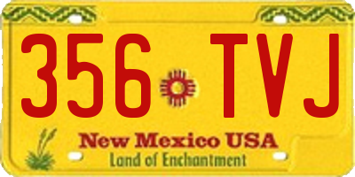 NM license plate 356TVJ