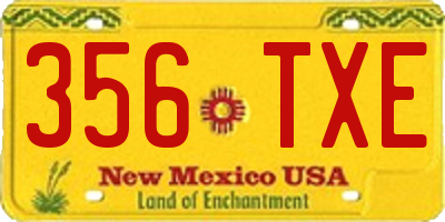 NM license plate 356TXE